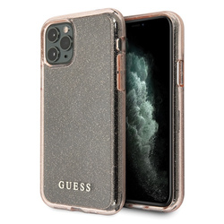 Guess GUHCN65PCGLPI iPhone 11 Pro Maxróżowy/pink hard case Glitter