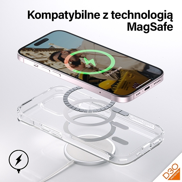 PanzerGlass HardCase iPhone 15 / 14 / 13 6.1" D3O MagSafe 3xMilitary grade transparent 1180