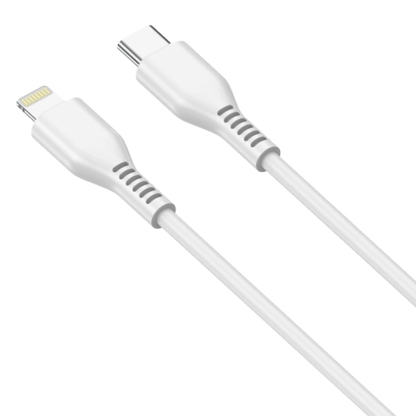 JELLICO cable KDS-30 USB-C - Lightning PD 20W 1M White