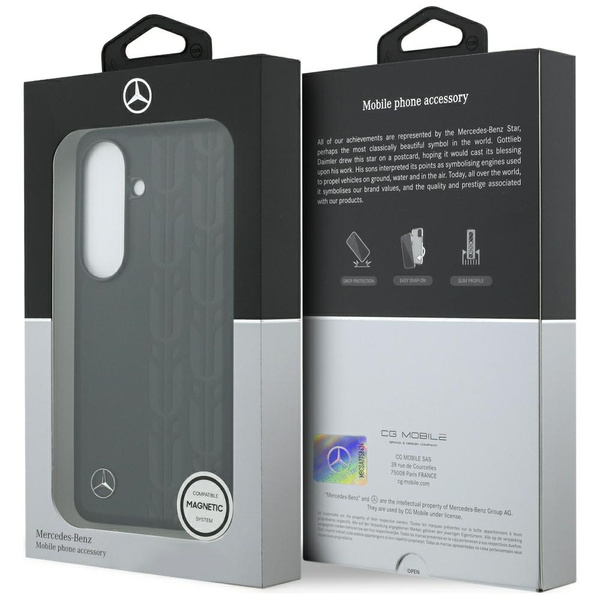 Etui Mercedes Laurel Leaves MagSafe do   Samsung Galaxy S26 czarny