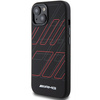 AMG Silicone Large Rhombuses Pattern MagSafe Case for iPhone 15/14/13 - Black