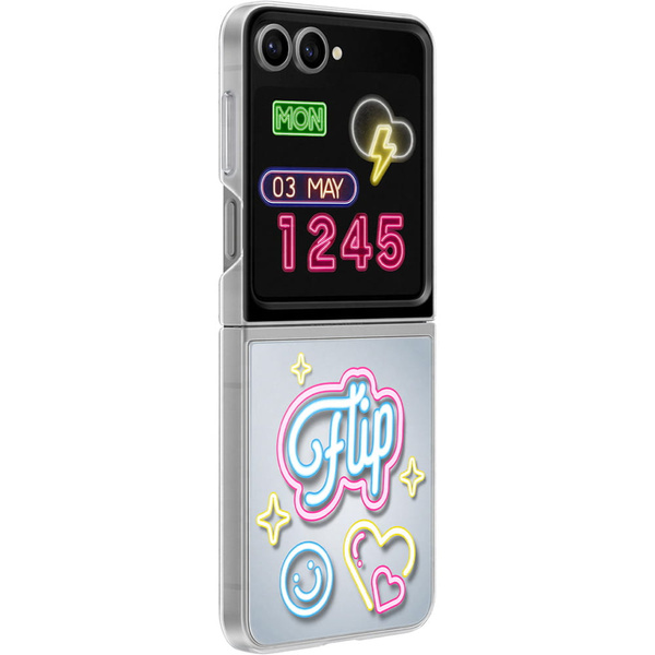 Samsung FlipSuit case for Galaxy Z Flip 6 EF-ZF741CTEGWW transparent with a replaceable plate