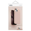 Etui Uniq Lino na iPhone 14 Plus - różowe