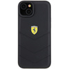 Etui Ferrari Quilted Metal Logo do iPhone 15 Plus - czarne