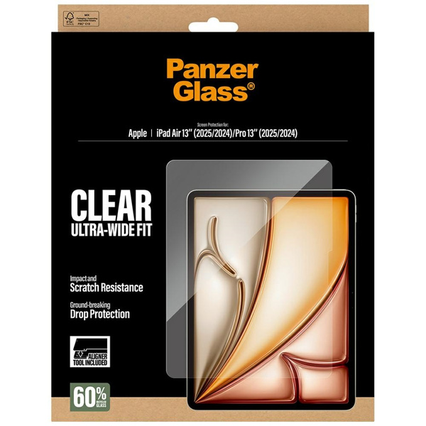 Szkło hartowane PanzerGlass Ultra-Wide   Fit do iPad Air 13" (2025/2024) / Pro 13" (2025/2024)