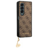 Guess GUHCZFD4GF4GBR F936 Z Fold 4brązowy/brown hard case 4G Charms Collection