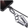 Smycz do telefonu z kablem do ładowania  Usams SJ745 60W USB-C do USB-C 1.2m czarny