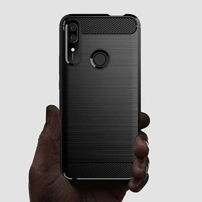 CASE ETUI CARBON LUX CZARNY HUAWEI P SMART PRO 2020