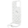 Karl Lagerfeld KLHMP16XHCKCKLCT iPhone    16 Pro Max 6.9" transparent hardcase IML Crossbody Monogram Karl & Choupette Head MagSafe
