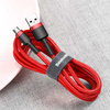 Baseus Cafule Cable CAMKLF-B09 USB-A / micro USB 2.4A 1 m - red