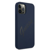 Guess GUHCP12LLSVSBL iPhone 12 Pro Max6,7" niebieski/blue hardcase Script Vintage