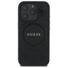 Guess GUHMP16LPSAPSMEK iPhone 16 Pro 6.3" czarny/black hardcase Saffiano Peony Classic Logo MagSafe