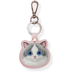 Etui na lokalizator / brelok Nimmy Big Eyed Pet 2.0 Cat różowy