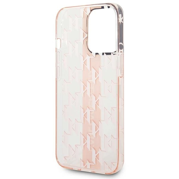 Karl Lagerfeld KLHCP14LHKLSPCP iPhone 14 Pro 6.1 "hardcase pink / pink Mono Vertical Stripe