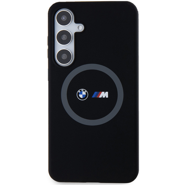 BMW M Silicone Printed Ring MagSafe case for Samsung Galaxy S24+ - black