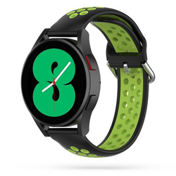 TECH-PROTECT RUBBER STRAP SOFTBAND SAMSUNG GALAXY WATCH 4 40/42/44/46 MM BLACK / LIME