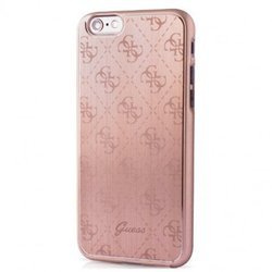 GUESS HARD CASE 4G ALUMINIUM PLATE GUHCP6MEPI IPHONE 6 / 6S RÓŻOWY