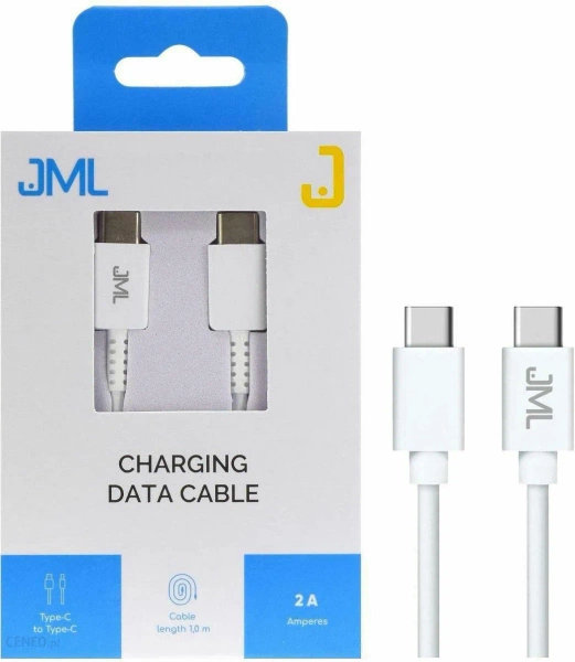 Kabel JML CD-118 USB-C/USB-C - 2A 1M - WHITE