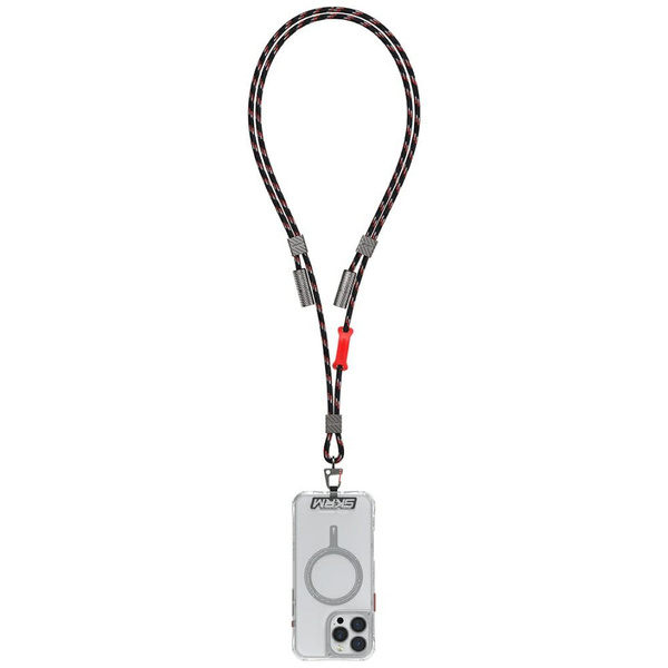 Uniwersalna smycz do telefonu kabel 2w1  Skinarma Dyno Ve USB-C/USB-C czarny