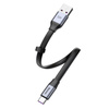 Baseus kabel Nimble USB - USB-C 23cm 5A szaro-czarny 40W