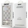DKNY DKHMP15SHCPTSE iPhone 15 / 14 / 136.1" beżowy/beige hardcase IML Checkered Mono Pattern & Printed Stripes MagSafe