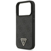 Etui Guess Leather 4G Triangle Strass    MagSafe do iPhone 17 Pro czarny