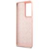 Guess GUHCS21LLSVSPI S21 Ultra G998różowy/pink hardcase Script Vintage