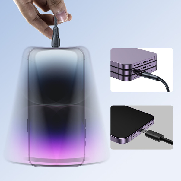 Joyroom Surpass Series A11 Lightning /USB-C 20W 0.25 m cable - black