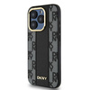 DKNY DKHMP15LPCPVSLK iPhone 15 Pro6.1" czarny/black hardcase Leather Checkered Mono Pattern MagSafe