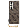 Guess GUHCZFD5GF4GBR F946 Z Fold5brązowy/brown hardcase 4G Charms Collection