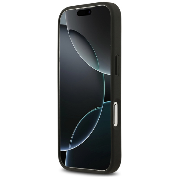 Etui Guess 4G Flowers Print MagSafe do   iPhone 17 Pro Max czarny