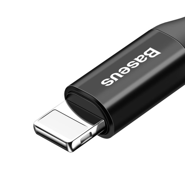 Baseus Fish Eye spring USB-A / Lightning 2A cable 1m - black