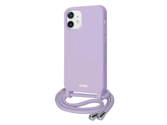 SBS Case for iPhone 12/12 Pro with purple Necklace