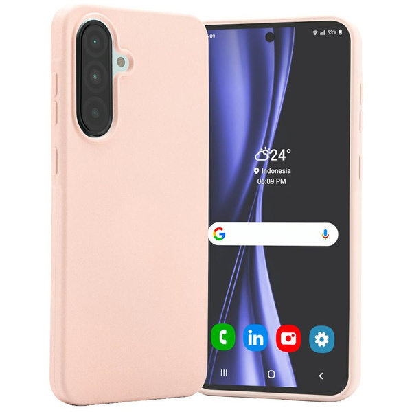 Etui Mercury Soft do Samsung Galaxy A36  różowo-piaskowy