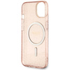 Guess GUHMP14MHCMCGP iPhone 14 Plus/ 15 Plus 6.7" różowy/pink hardcase Glitter Gold MagSafe