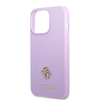 Guess GUHCP13LPS4MU iPhone 13 Pro / 13 6,1" purpurowy/purple hardcase Saffiano 4G Small Metal Logo