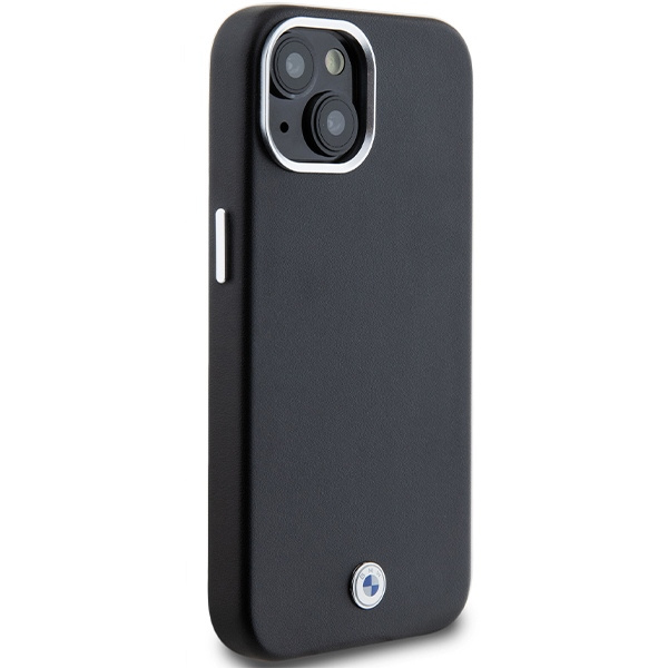 Etui BMW Signature Wrapped Metal MagSafe na iPhone 15 / 14 / 13 - czarne