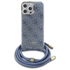 Guess GUHCP16XHC4SEB iPhone 16 Pro Max   6.9" niebieski/blue hardcase Crossbody Cord 4G Print