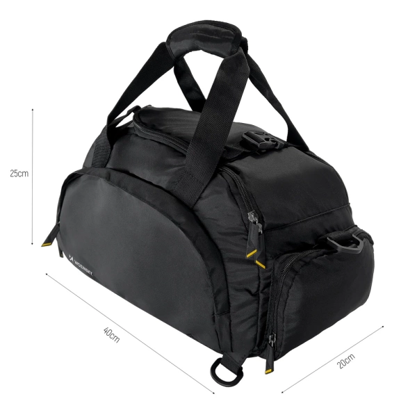 Wozinsky Travel Sports Bag Backpack Hand Luggage Bag 40x20x25 cm for Airplane Black (WSB-B01)