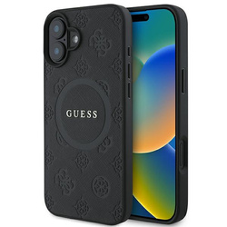 Guess GUHMP16SPSAPSMEK iPhone 166.1" czarny/black hardcase Saffiano Peony Classic Logo MagSafe