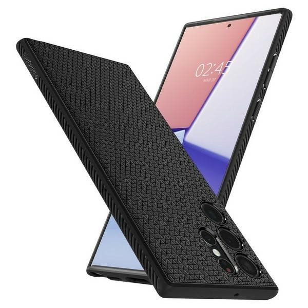 Spigen Liquid Air Case for Samsung Galaxy S22 Ultra - Matte Black