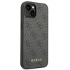 Guess GUHCP14SG4GFGR iPhone 14 / 15 / 136.1" szary/grey hard case 4G Metal Gold Logo