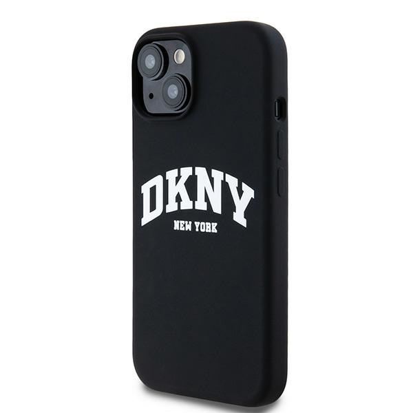 DKNY DKHMP14SSNYACH iPhone 14 / 15 / 136.1" czarny/black hardcase Liquid Silicone White Printed Logo MagSafe