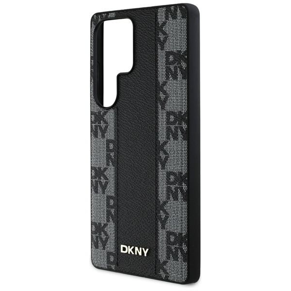 Etui DKNY Leather Checkered Pattern      MagSafe do Samsung Galaxy S25 Ultra czarny