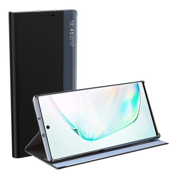 SLEEP CASE BOOKCASE TYPE CASE WITH SMART WINDOW FOR SAMSUNG GALAXY A22 5G BLUE