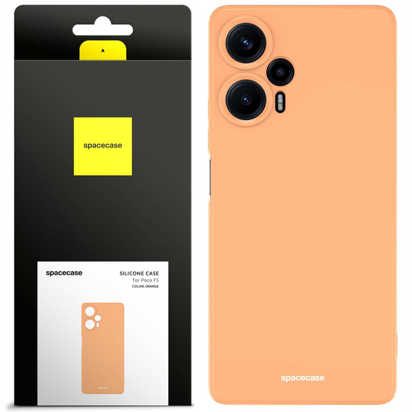 Spacecase Etui Silicone Case Poco F5 orange