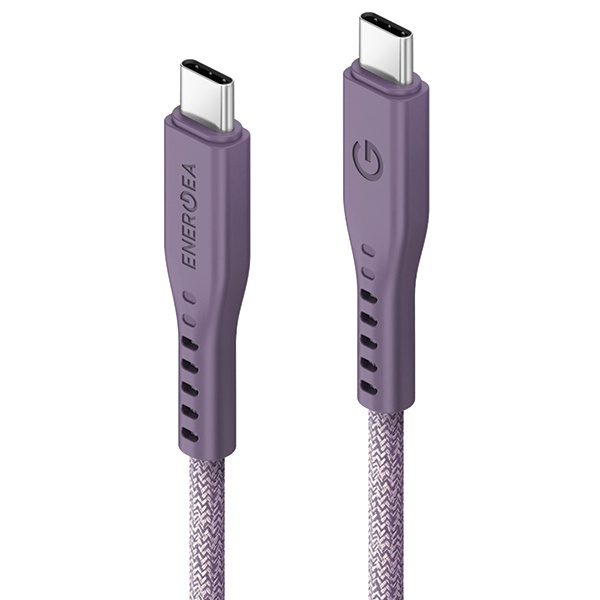 ENERGEA kabel Flow USB-C - USB-C 1.5m fioletowy/purple 240W 5A PD Fast Charge