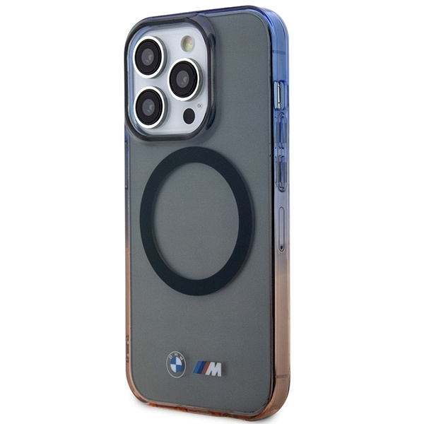 Etui BMW Gradient Bumper MagSafe na iPhone 14 Pro - szare