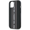 Etui Karl Lagerfeld Saffiano Athleisure  Stripes Cord do iPhone 15 różowy
