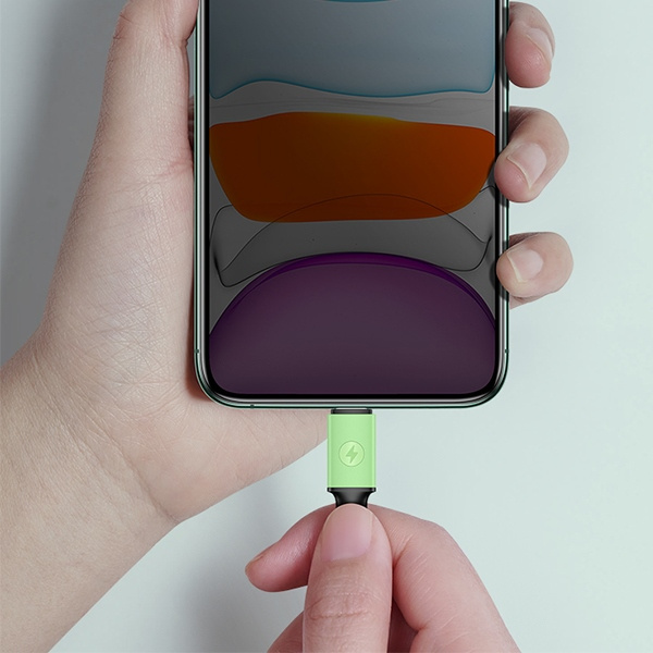 USAMS Kabel U52 lightning 2A Fast Charge1m purpurowy/purple SJ434USB04 (US-SJ434)